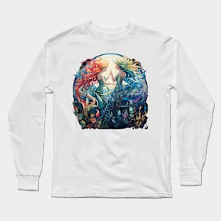 Duo of gorgeous ethereal mermaids Long Sleeve T-Shirt